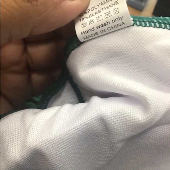 Acogna 2XL plus size green Tankini swimsuit NWT - Picture 8 of 11